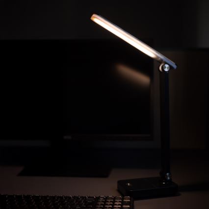 Zuma Line - LED Uppladdningsbar bordslampa LED/8W/1200 mAh 3000/4500/6000K svart