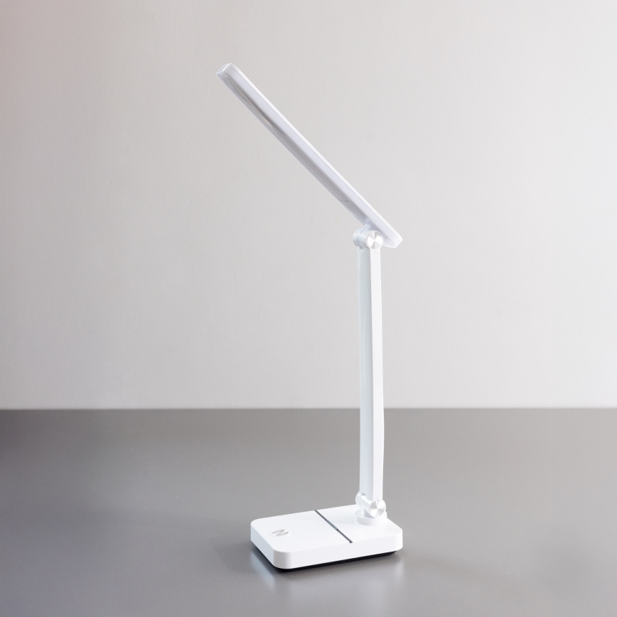 Zuma Line - LED uppladdningsbar bordslampa LED/8W/1200 mAh 3000/4500/6000K CRI 90 vit