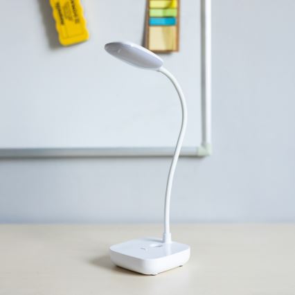 Zuma Line - LED Uppladdningsbar bordslampa LED/7W/1200 mAh 3000/4500/6000K vit
