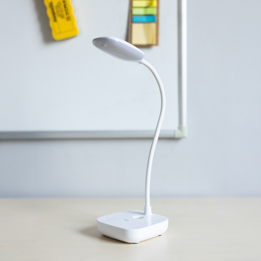 Zuma Line - LED Uppladdningsbar bordslampa LED/7W/1200 mAh 3000/4500/6000K vit