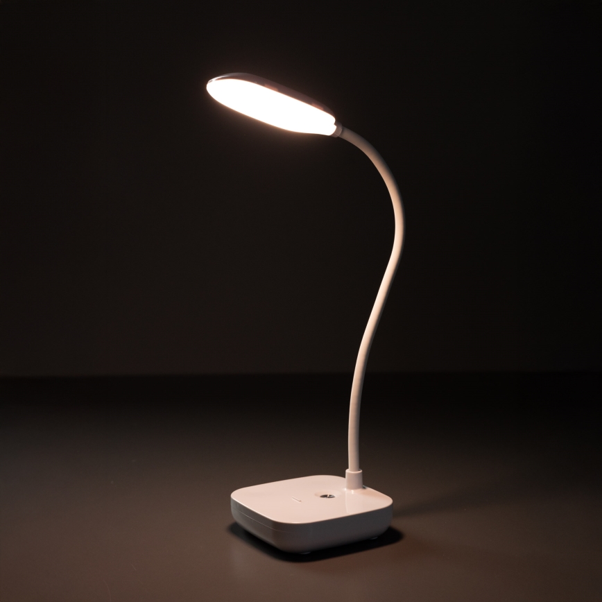 Zuma Line - LED Uppladdningsbar bordslampa LED/7W/1200 mAh 3000/4500/6000K vit