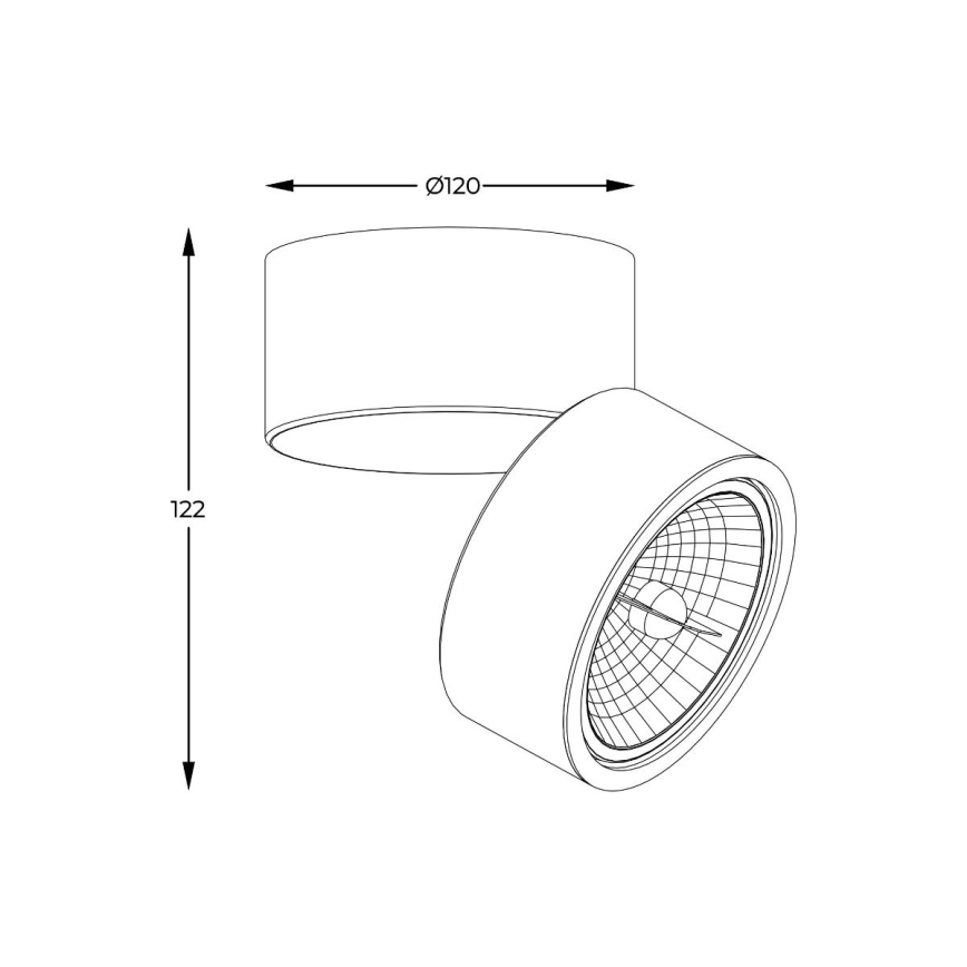 Zuma Line - Spottlampa 1xGU10-ES111/15W/230V vit