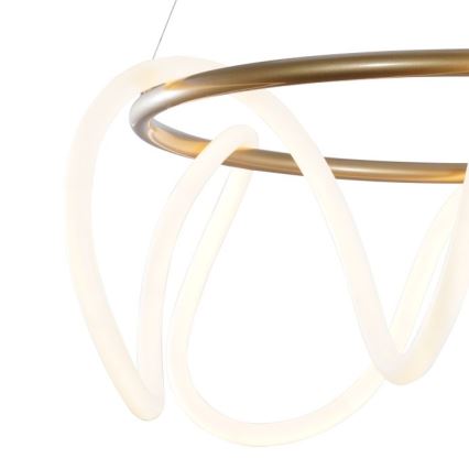 Zuma Line - LED ljuskrona med textilsladd LED/58W/230V 3000/4000/6000K guld