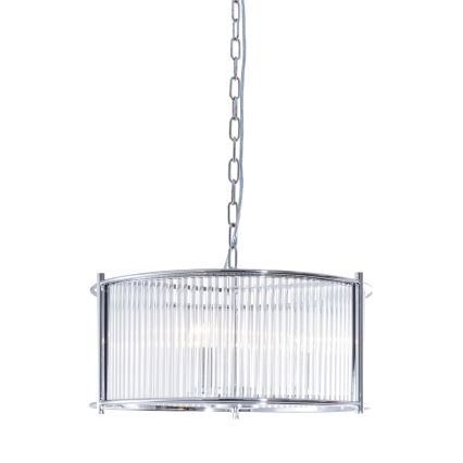 Zuma Line - Ljuskrona på kedja 3xE27/40W/230V skinande krom