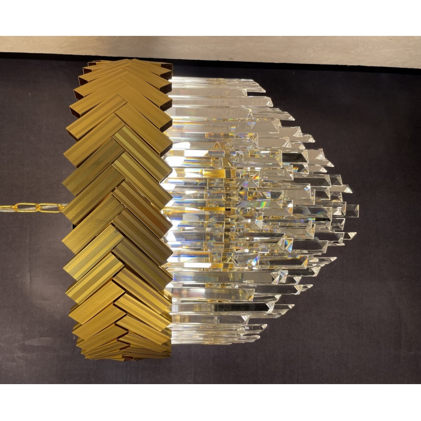 Zuma Line - Ljuskrona på kedja 9xE14/40W/230V guld