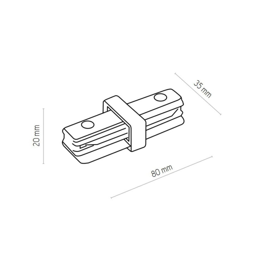 Zuma Line - Spotlight för skensystem 6xGU10/10W/230V svart + rälstillbehör