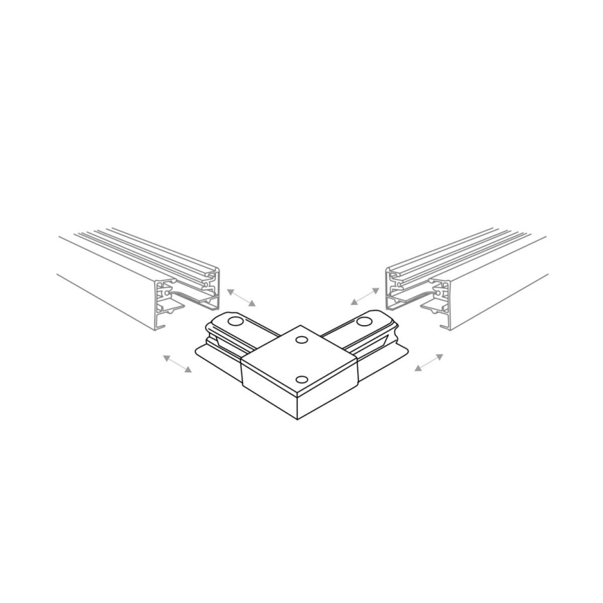 Zuma Line - Spotlight för skensystem 8xGU10/10W/230V svart + rälstillbehör