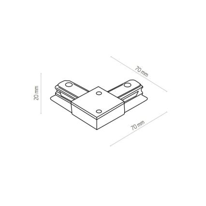 Zuma Line - Spotlight för skensystem 8xGU10/10W/230V vit + rälstillbehör