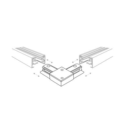 Zuma Line - Spotlight för skensystem 8xGU10/10W/230V vit + rälstillbehör