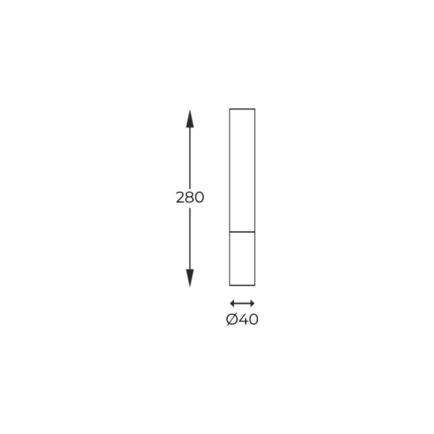Zuma Line - Spotlight 1xG9/28W/230V 28 cm trä