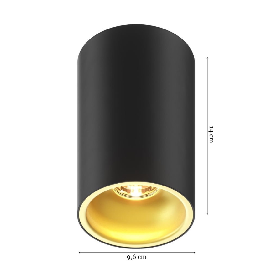 Zuma Line - Spotlight 1xGU10/50W/230V svart/guld