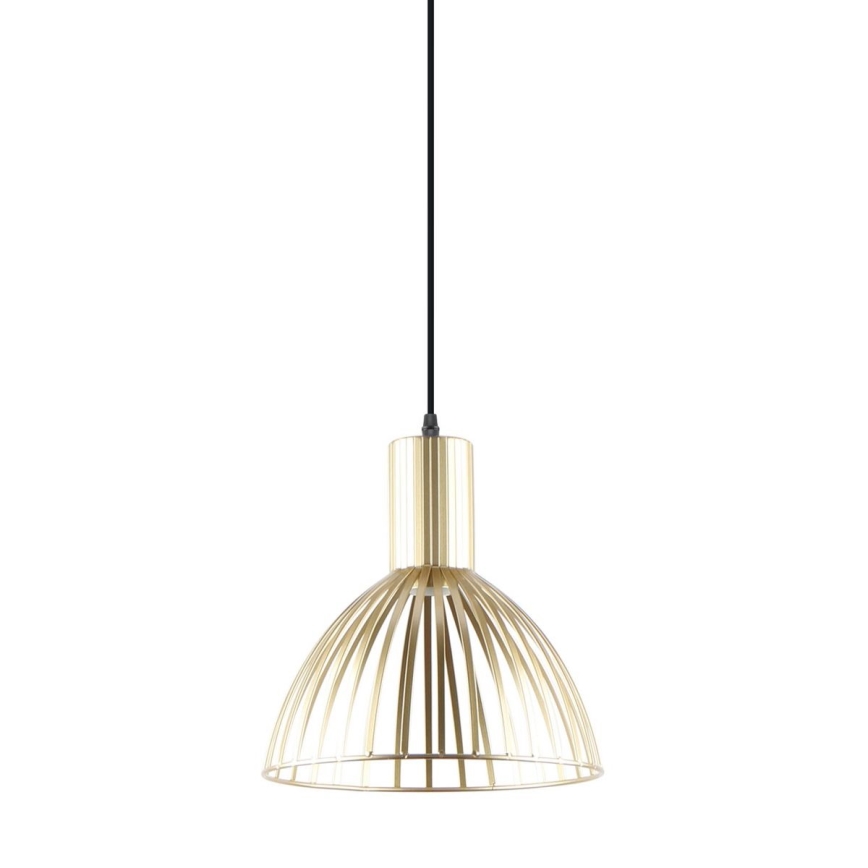 Zuma Line - Ljuskrona med textilsladd 1xE27/40W/230V diameter 25 cm guld