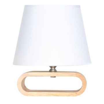 Zuma Line - Bordslampa 1xE14/40W/230V Bambu/vit