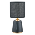 Zuma Line - Bordslampa 1xE14/40W/230V svart/guld/marmordekor