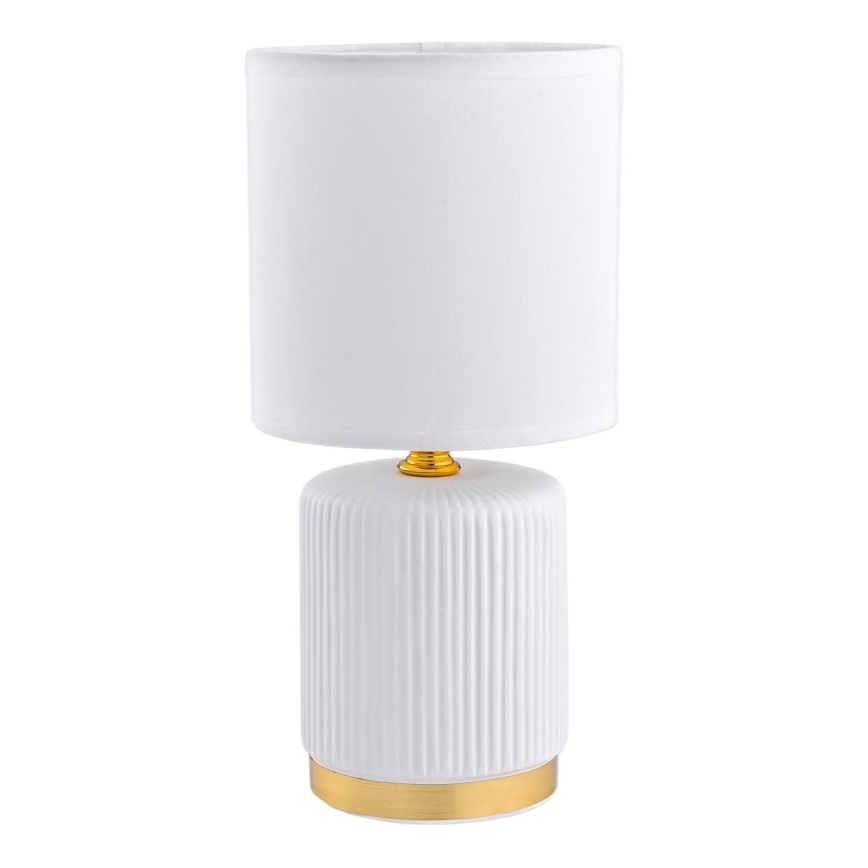 Zuma Line - Bordslampa 1xE14/40W/230V vit/guld