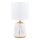 Zuma Line - Bordslampa 1xE14/40W/230V vit/guld/marmordekor