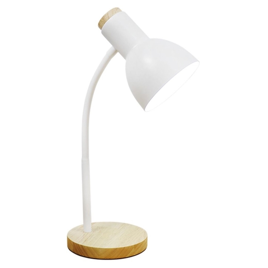 Zuma Line - Bordslampa 1xE27/40W/230V vit/ek