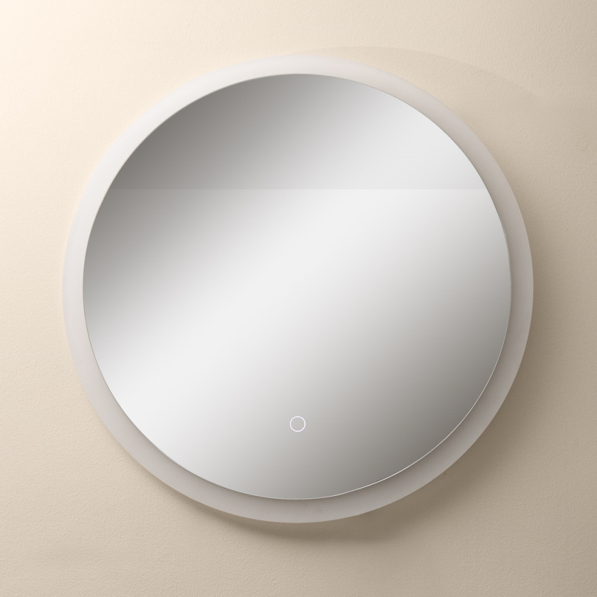 Zuma Line - LED Badrum vägg spegel med bakbelysning LED/24W/230V 3000/4000/6000K diameter 60 cm IP44 vit