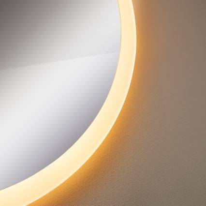Zuma Line - LED Badrum vägg spegel med bakbelysning LED/24W/230V 3000/4000/6000K diameter 60 cm IP44 vit