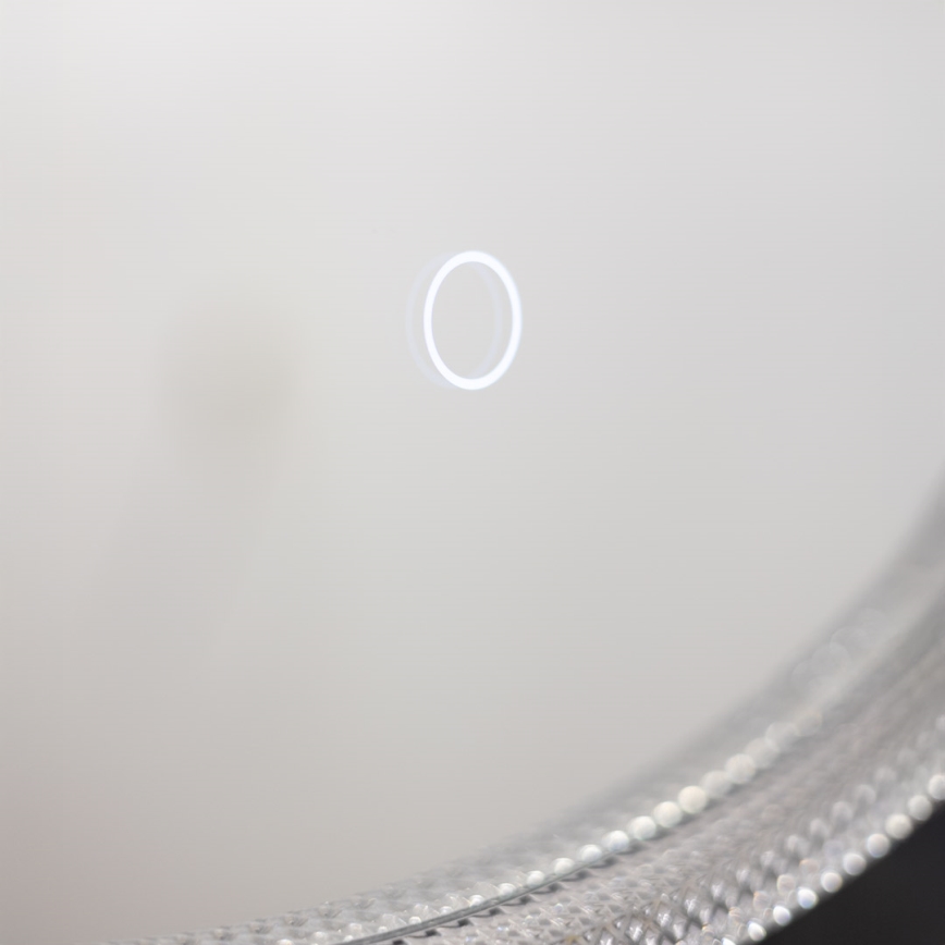 Zuma Line - LED Badrum vägg spegel med bakbelysning LED/24W/230V 3000/4000/6000K diameter 60 cm IP44 genomskinlig/guld