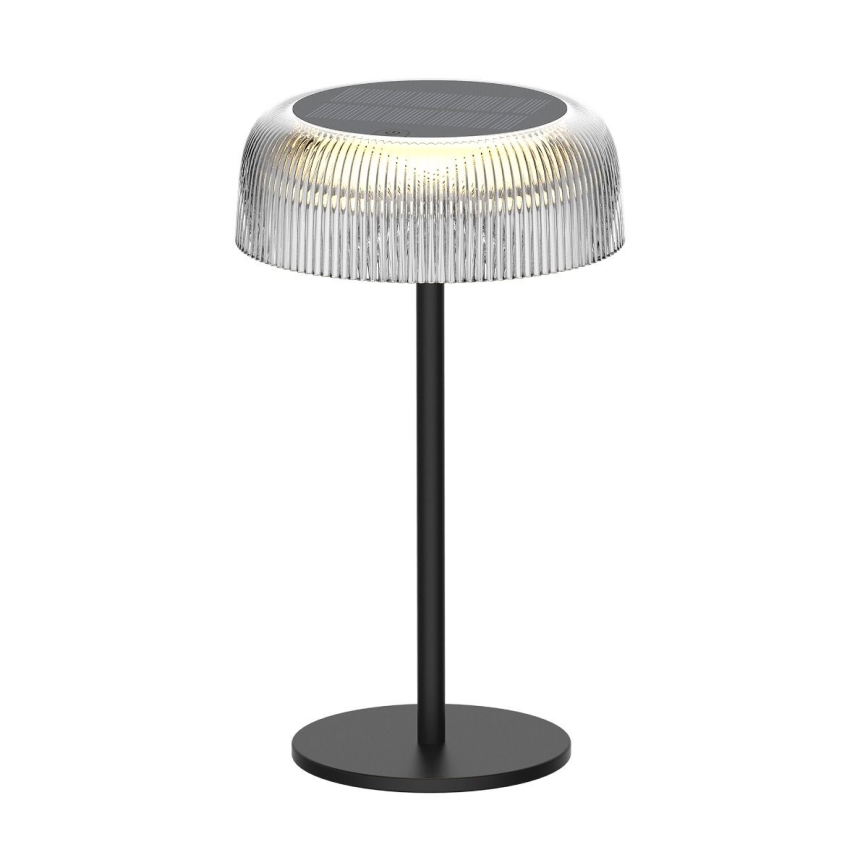 Zuma Line - LED Ljusreglerad solcell uppladdningsbar bordslampa LED/2,5W/2000 mAh IP44 svart