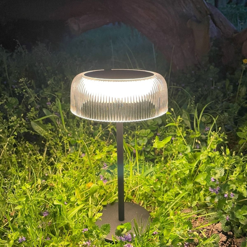 Zuma Line - LED Ljusreglerad solcell uppladdningsbar bordslampa LED/2,5W/2000 mAh IP44 svart