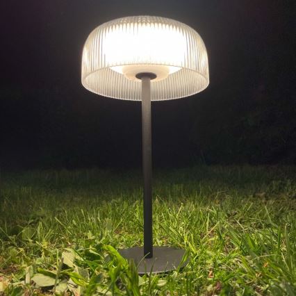 Zuma Line - LED Ljusreglerad solcell uppladdningsbar bordslampa LED/2,5W/2000 mAh IP44 svart