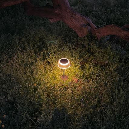 Zuma Line - LED Ljusreglerad solcell uppladdningsbar bordslampa LED/2,5W/2000 mAh IP44 svart
