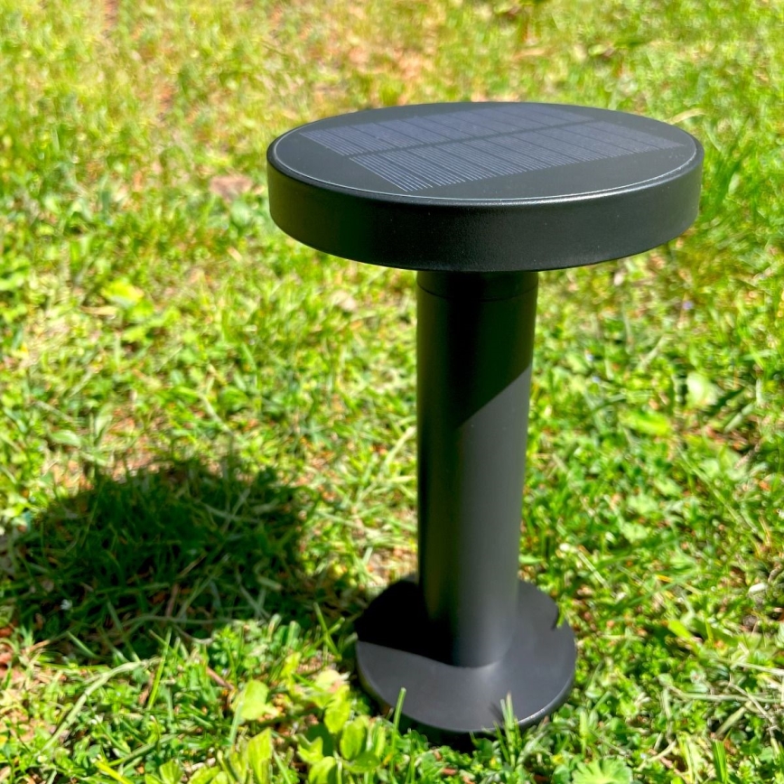 Zuma Line - LED Ljusreglerad solcell uppladdningsbar bordslampa LED/2W/2000 mAh IP44 svart