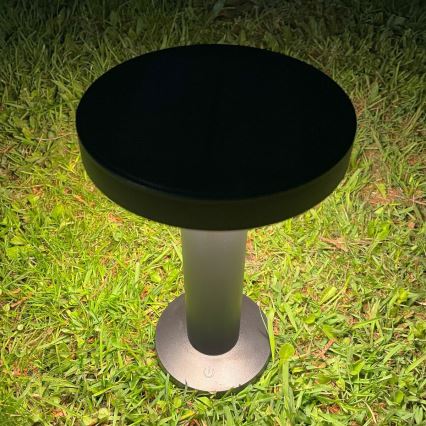 Zuma Line - LED Ljusreglerad solcell uppladdningsbar bordslampa LED/2W/2000 mAh IP44 svart