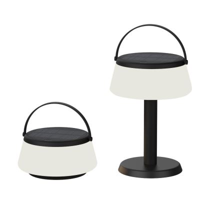 Zuma Line - LED Ljusreglerad solcell uppladdningsbar bordslampa LED/2,2W/2000 mAh IP44 svart