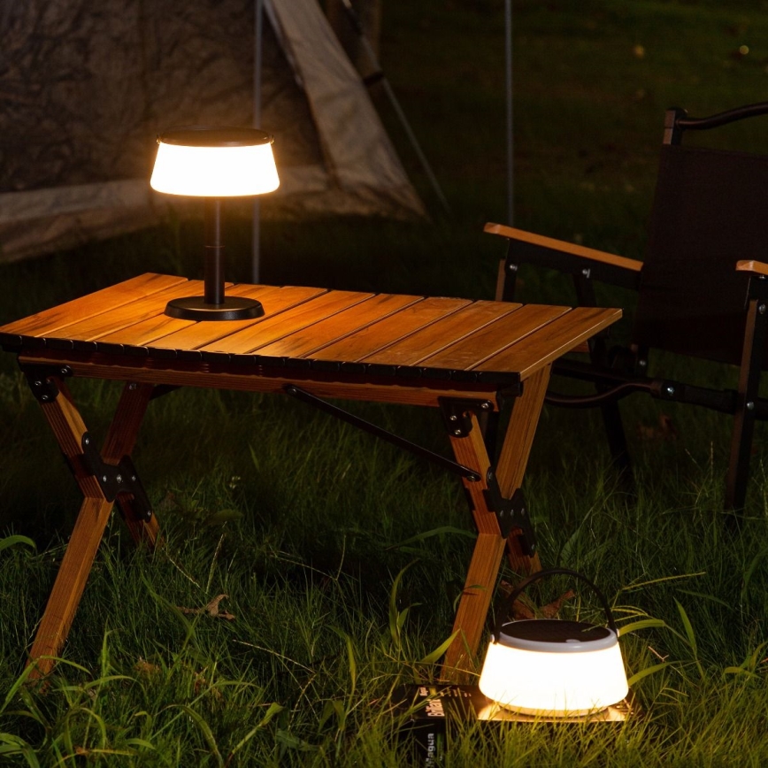Zuma Line - LED Ljusreglerad solcell uppladdningsbar bordslampa LED/2,2W/2000 mAh IP44 svart