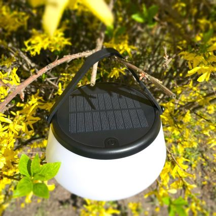 Zuma Line - LED Ljusreglerad solcell uppladdningsbar bordslampa LED/2,2W/2000 mAh IP44 svart
