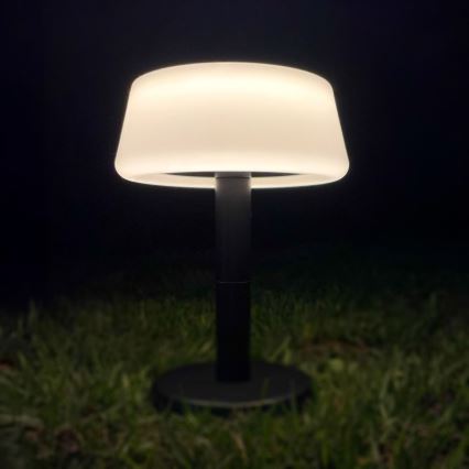 Zuma Line - LED Ljusreglerad solcell uppladdningsbar bordslampa LED/2,2W/2000 mAh IP44 svart