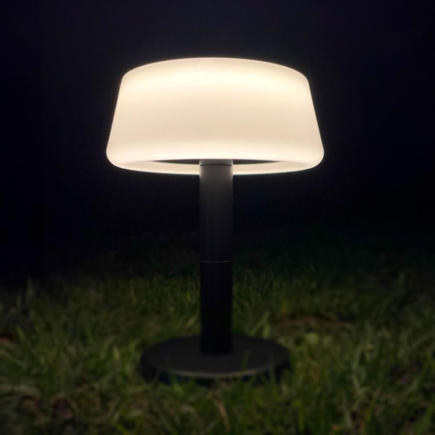 Zuma Line - LED Ljusreglerad solcell uppladdningsbar bordslampa LED/2,2W/2000 mAh IP44 svart
