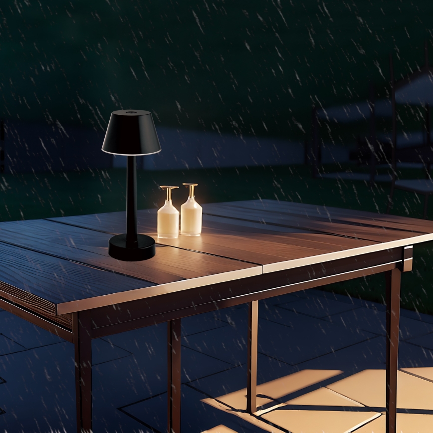 Zuma Line - LED RGBW Ljusreglerad uppladdningsbar bordslampa LED/0,7W/1300 mAh IP44 svart