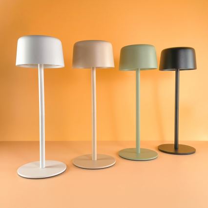 Zuma Line - LED Ljusreglerad uppladdningsbar bordslampa LED/2W/1200 mAh IP44 grädde