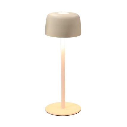 Zuma Line - LED Ljusreglerad uppladdningsbar bordslampa LED/2W/1200 mAh IP44 grädde