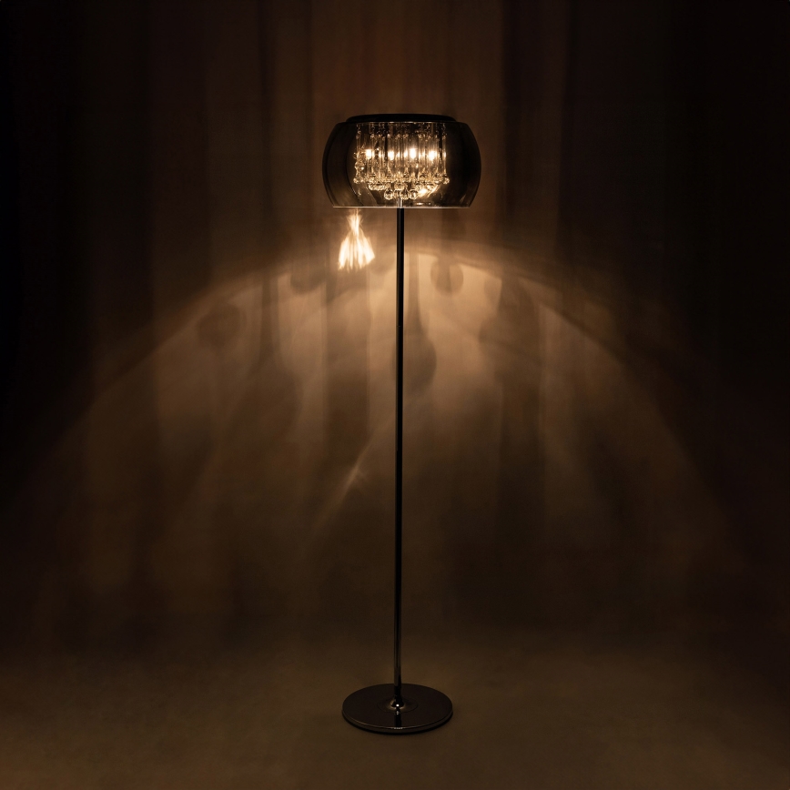 Zuma Line - Kristall golvlampa  4xG9/42W/230V