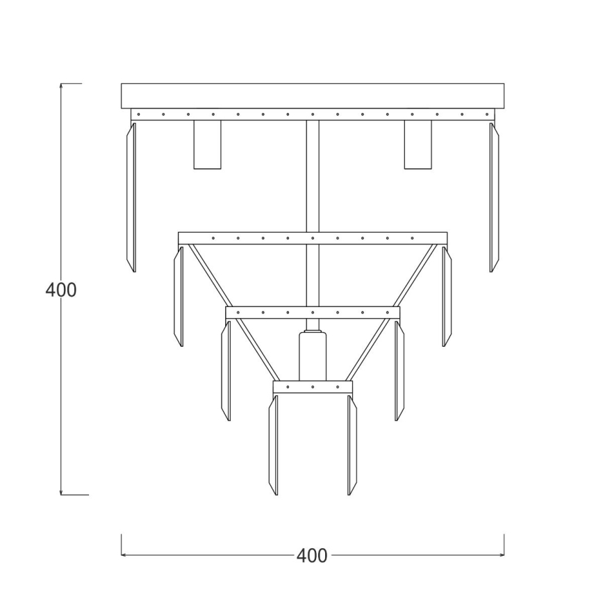 Zuma Line - Vägglampa i kristall 5xE14/40W/230V skinande krom