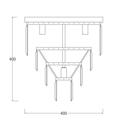 Zuma Line - Kristall taklampa  5xE14/40W/230V