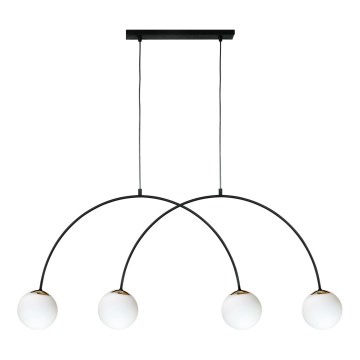 Zuma Line - Hänglampa på kabel 4xE14/10W/230V svart