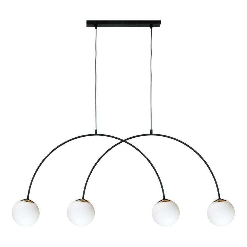 Zuma Line - Hänglampa på kabel 4xE14/10W/230V svart