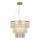 Zuma Line - Kristallkrona med textilsladd 4xE14/40W/230V guld