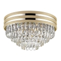 Zuma Line - Kristalltaklampa 5xE14/40W/230V guld