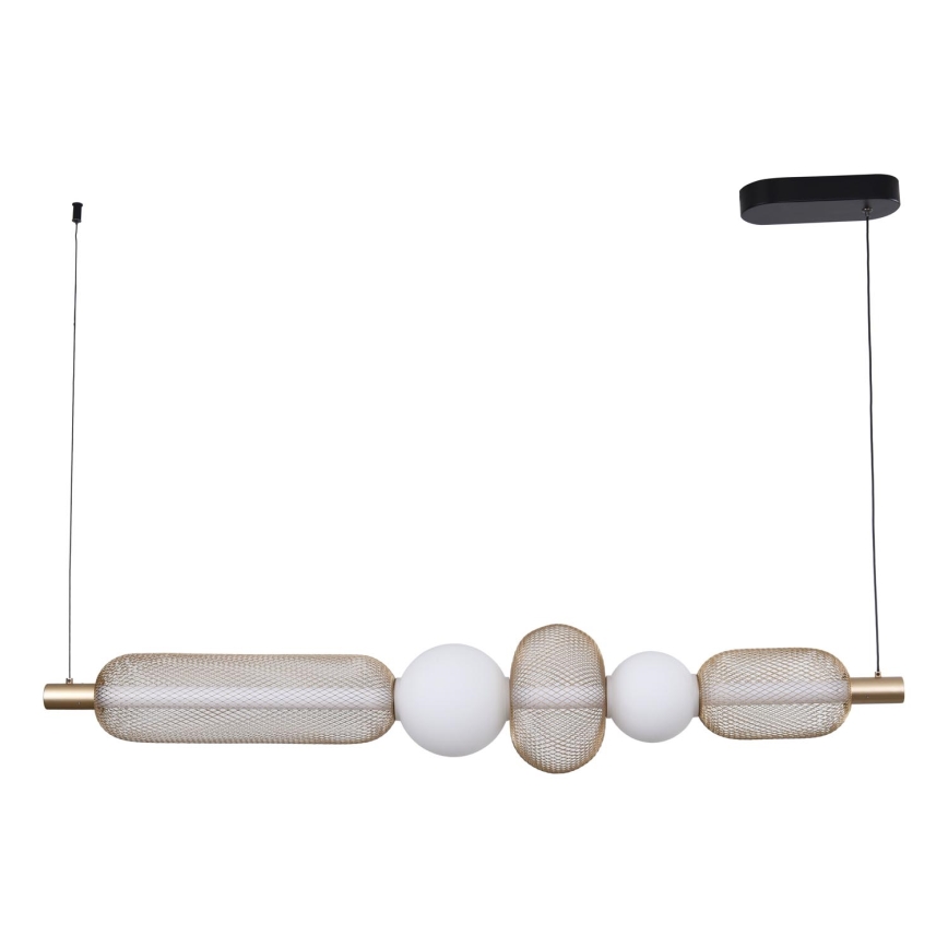 Zuma Line - LED-dimbar takpendel på vajer LED/27W/230V 3000-5700K guld + fjärrkontroll