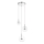 Zuma Line - LED ljuskrona med textilsladd 3xLED/5W/230V skinande krom