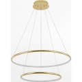 Zuma Line - LED ljuskrona med textilsladd LED/40W/230V guld