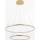 Zuma Line - LED ljuskrona med textilsladd LED/40W/230V guld