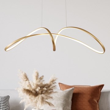 Zuma Line - LED ljuskrona med textilsladd LED/50W/230V 3000/4000/6000K guld